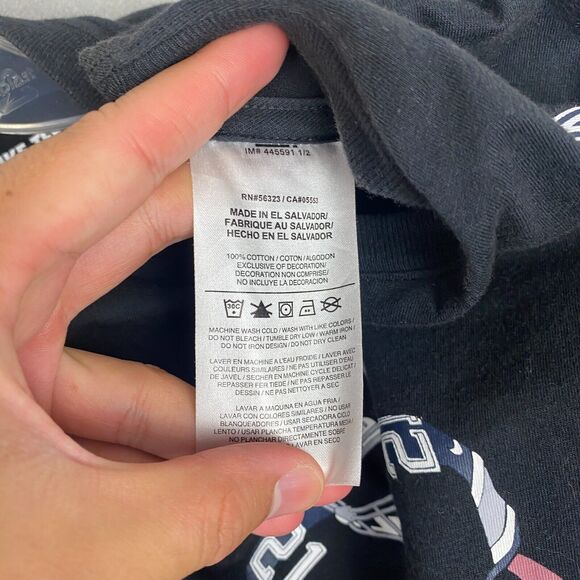 Ezekiel Elliott Dallas Cowboys The Nike Tee Mens XL T-Shirt Black Athletic Cut - Picture 6 of 8